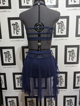 2 two piece with skirt & overlay